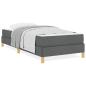 Preview: Boxspringbett Taupe, Braun 90 x 190 cm Stoff, Ingenieurholz