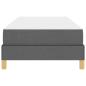 Preview: Boxspringbett Taupe, Braun 90 x 190 cm Stoff, Ingenieurholz