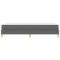 Preview: Boxspringbett Taupe, Braun 90 x 190 cm Stoff, Ingenieurholz