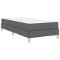 Preview: Boxspringbett Taupe, Braun 90 x 190 cm Stoff, Ingenieurholz
