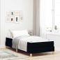 Preview: ARDEBO.de - Boxspringbett Schwarz, Braun 90 x 200 cm Stoff, Ingenieurholz