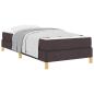 Preview: Boxspringbett Braun 100 x 200 cm Stoff, Ingenieurholz