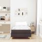 Preview: Boxspringbett Braun 100 x 200 cm Stoff, Ingenieurholz