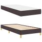 Preview: Boxspringbett Braun 100 x 200 cm Stoff, Ingenieurholz