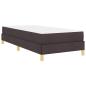 Preview: Boxspringbett Braun 100 x 200 cm Stoff, Ingenieurholz