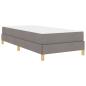 Preview: Boxspringbett Taupe, Braun 100 x 200 cm Stoff, Ingenieurholz