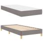 Preview: Boxspringbett Taupe, Braun 100 x 200 cm Stoff, Ingenieurholz