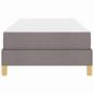 Preview: Boxspringbett Taupe, Braun 100 x 200 cm Stoff, Ingenieurholz