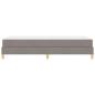 Preview: Boxspringbett Taupe, Braun 100 x 200 cm Stoff, Ingenieurholz
