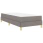 Preview: Boxspringbett Taupe, Braun 100 x 200 cm Stoff, Ingenieurholz