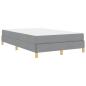 Preview: Boxspringbett Taupe, Braun 120 x 200 cm Stoff, Ingenieurholz