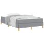 Preview: Boxspringbett Taupe, Braun 120 x 200 cm Stoff, Ingenieurholz