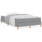 Preview: Boxspringbett Taupe, Braun 120 x 200 cm Stoff, Ingenieurholz