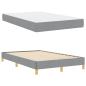 Preview: Boxspringbett Taupe, Braun 120 x 200 cm Stoff, Ingenieurholz