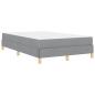Preview: Boxspringbett Taupe, Braun 120 x 200 cm Stoff, Ingenieurholz
