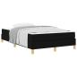 Preview: Boxspringbett Schwarz, Braun 120 x 200 cm Stoff, Ingenieurholz