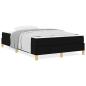 Preview: Boxspringbett Schwarz, Braun 120 x 200 cm Stoff, Ingenieurholz