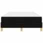 Preview: Boxspringbett Schwarz, Braun 120 x 200 cm Stoff, Ingenieurholz