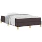 Preview: Boxspringbett Braun 120 x 200 cm Stoff, Ingenieurholz