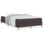 Preview: Boxspringbett Braun 120 x 200 cm Stoff, Ingenieurholz