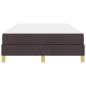 Preview: Boxspringbett Braun 120 x 200 cm Stoff, Ingenieurholz
