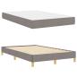 Preview: Boxspringbett Taupe, Braun 120 x 200 cm Stoff, Ingenieurholz