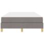 Preview: Boxspringbett Taupe, Braun 120 x 200 cm Stoff, Ingenieurholz