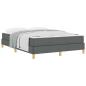 Preview: Boxspringbett Taupe, Braun 140 x 190 cm Stoff, Ingenieurholz