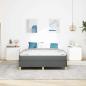 Preview: Boxspringbett Taupe, Braun 140 x 190 cm Stoff, Ingenieurholz