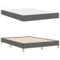 Preview: Boxspringbett Taupe, Braun 140 x 190 cm Stoff, Ingenieurholz