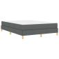 Preview: Boxspringbett Taupe, Braun 140 x 190 cm Stoff, Ingenieurholz