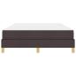 Preview: Boxspringbett Braun 140 x 190 cm Stoff, Ingenieurholz