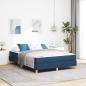 Preview: ARDEBO.de - Boxspringbett Taupe, Braun 140 x 190 cm Stoff, Ingenieurholz