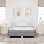 Preview: Boxspringbett Taupe, Braun 140 x 200 cm Stoff, Ingenieurholz
