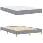 Preview: Boxspringbett Taupe, Braun 140 x 200 cm Stoff, Ingenieurholz