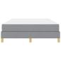 Preview: Boxspringbett Taupe, Braun 140 x 200 cm Stoff, Ingenieurholz