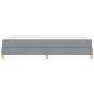 Preview: Boxspringbett Taupe, Braun 140 x 200 cm Stoff, Ingenieurholz