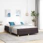 Preview: ARDEBO.de - Boxspringbett Braun 140 x 200 cm Stoff, Ingenieurholz