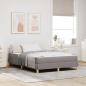 Preview: ARDEBO.de - Boxspringbett Taupe, Braun 140 x 200 cm Stoff, Ingenieurholz
