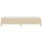 Preview: Boxspringbett Creme, Braun 140 x 200 cm Stoff, Ingenieurholz