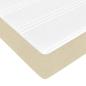 Preview: Boxspringbett Creme, Braun 140 x 200 cm Stoff, Ingenieurholz