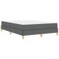 Preview: Boxspringbett Taupe, Braun 160 x 200 cm Stoff, Ingenieurholz
