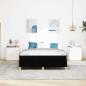 Preview: Boxspringbett Schwarz, Braun 160 x 200 cm Stoff, Ingenieurholz