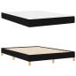 Preview: Boxspringbett Schwarz, Braun 160 x 200 cm Stoff, Ingenieurholz