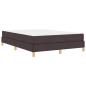 Preview: Boxspringbett Braun 160 x 200 cm Stoff, Ingenieurholz