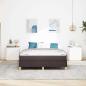 Preview: Boxspringbett Braun 160 x 200 cm Stoff, Ingenieurholz