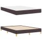 Preview: Boxspringbett Braun 160 x 200 cm Stoff, Ingenieurholz