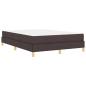 Preview: Boxspringbett Braun 160 x 200 cm Stoff, Ingenieurholz