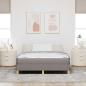 Preview: Boxspringbett Taupe, Braun 160 x 200 cm Stoff, Ingenieurholz
