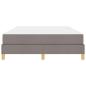 Preview: Boxspringbett Taupe, Braun 160 x 200 cm Stoff, Ingenieurholz
